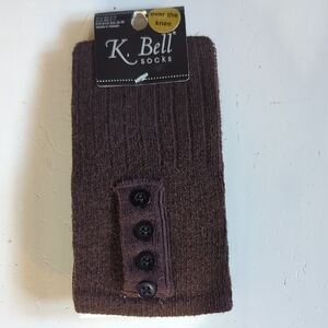 New K. Bell Women's Brown Over-the-Knee Socks
